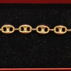 Bracelet en or jaune 18 carats – maille graine de café