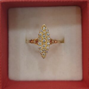 Bague marquise en or jaune